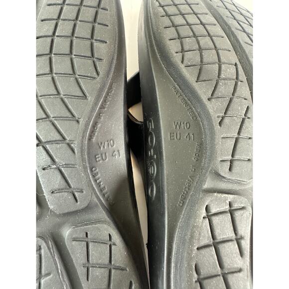 OOFOS OOlala Lightweight Comfort Thongs Flip Flop Sandals Black Women's Size 10 - Picture 10 of 15